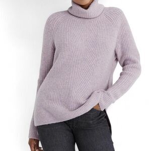 Madewell Mercer Turtleneck Sweater in Heather Wisteria Size XXS